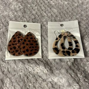 Brand New Paparazzi cheetah earrings